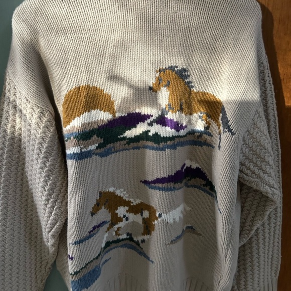 Faherty Cream Cardigan Sweater - Picture 2 of 2